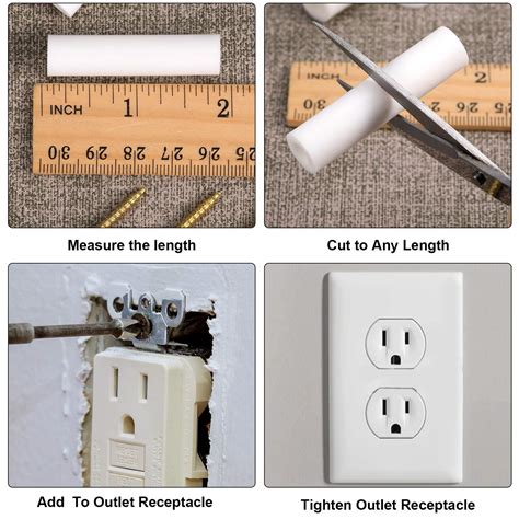 how to install electrical box spacers|electrical outlet screw spacers.